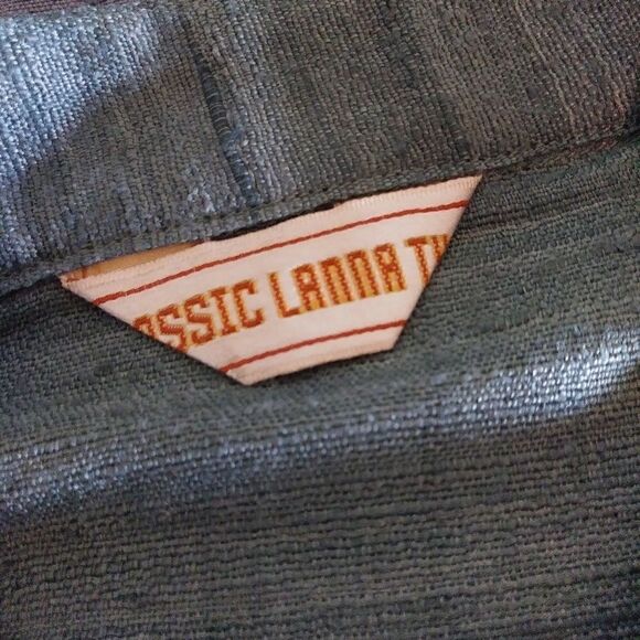 Classic Lanna Thai Teal 100% Silk Button Up Shirt Tunic - Picture 5 of 9